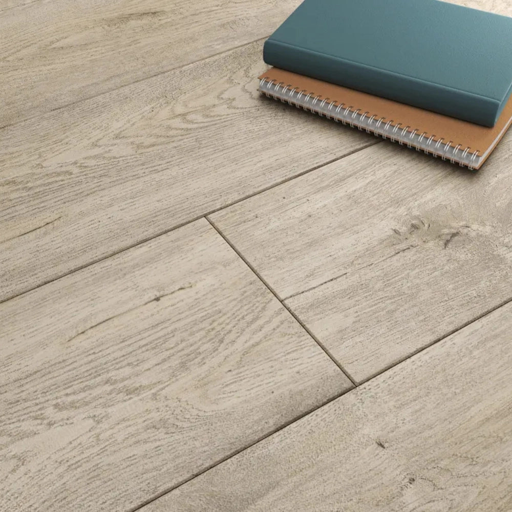 Parquet laminato 8mm ac5 bisellato rovere white confezione 2,131 mq