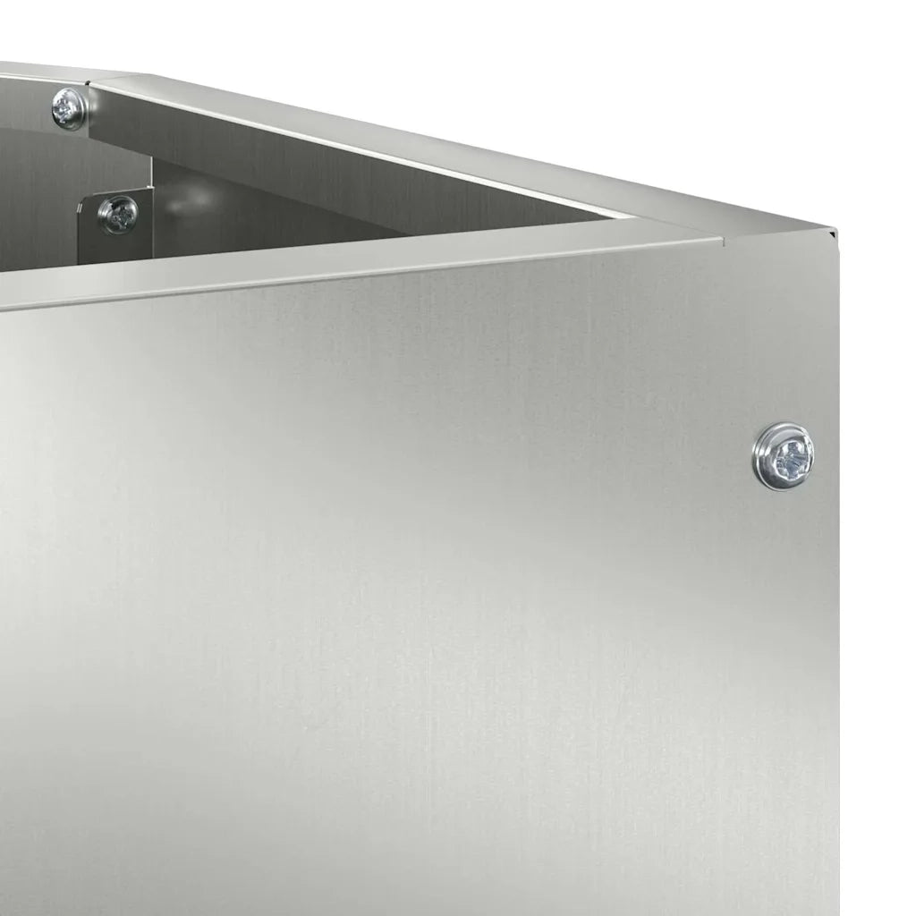 Vaso d'angolo Argento 45 x 45 x 50 cm Acciaio zincato 883673