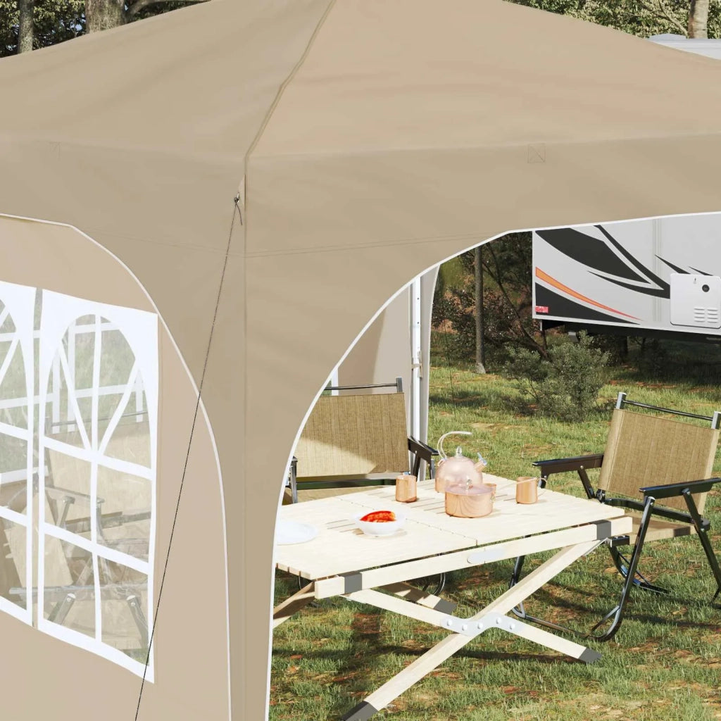 Tenda per feste a pop-up-Gazebo 290 x 290 x 245 cm Crema 831795