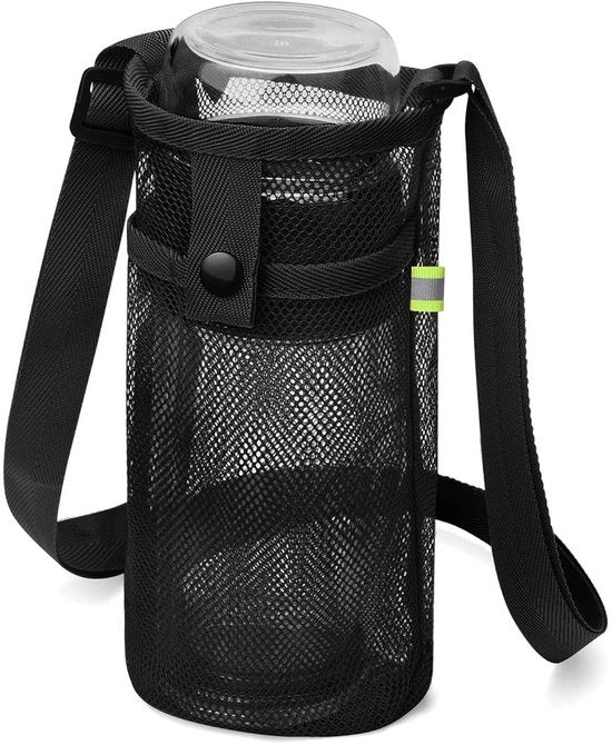 Sacchetto di trasporto versatile - Materiale antiscivolo - Idoneo per bottiglie fino a 8 cm - Leggero - Ideale per escursioni/campeggio - Supporto per bottiglia