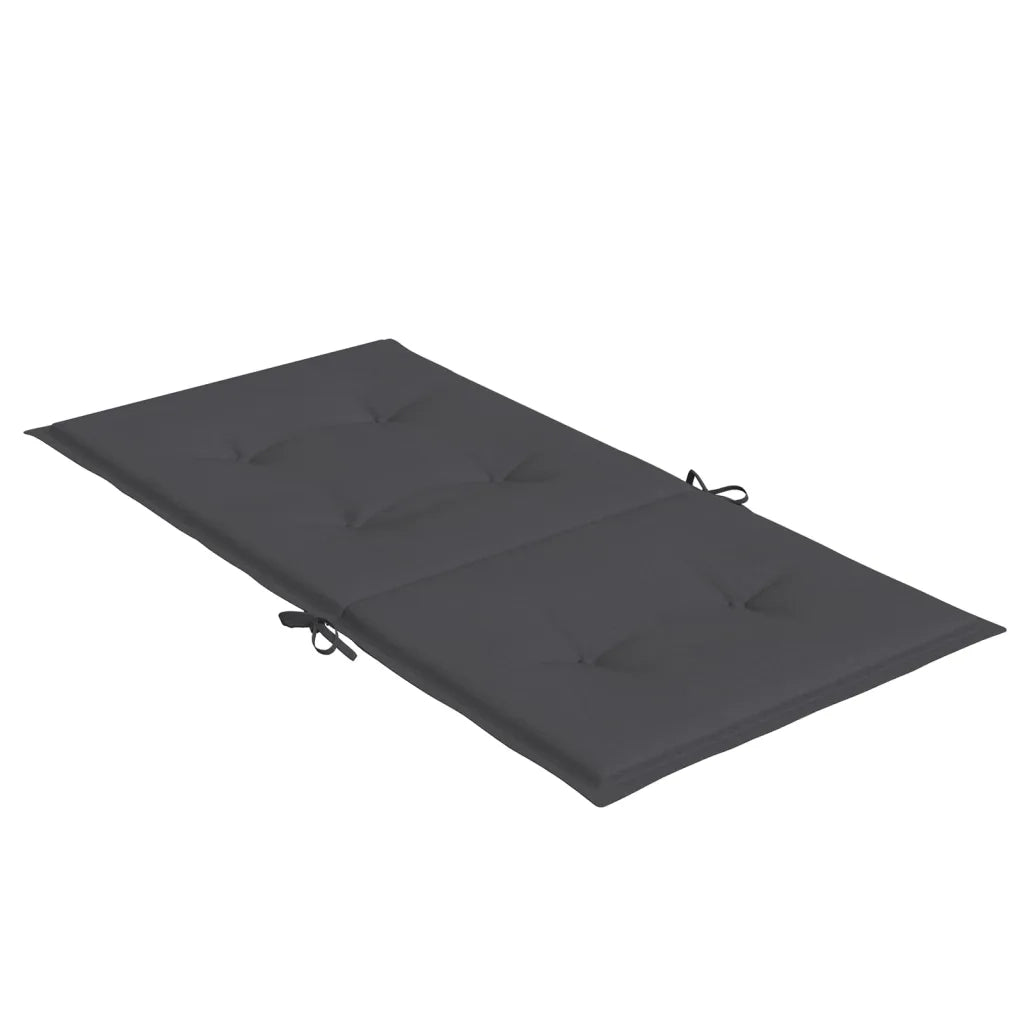 Cuscini Sedia Schiena Bassa 6 pz Antracite MÃ©lange 100x50x4 cm