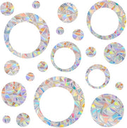 Sticker di Protezione Solare per Finestre, Grande, 36 pezzi, Protezione per Uccelli per Pannelli di Vetro, Invisibile, Sticker di Protezione per Uccelli per Finestre, Sticker PVC per Finestre, Protezione per Uccelli, Decorazione per Finestre Autoadesiva