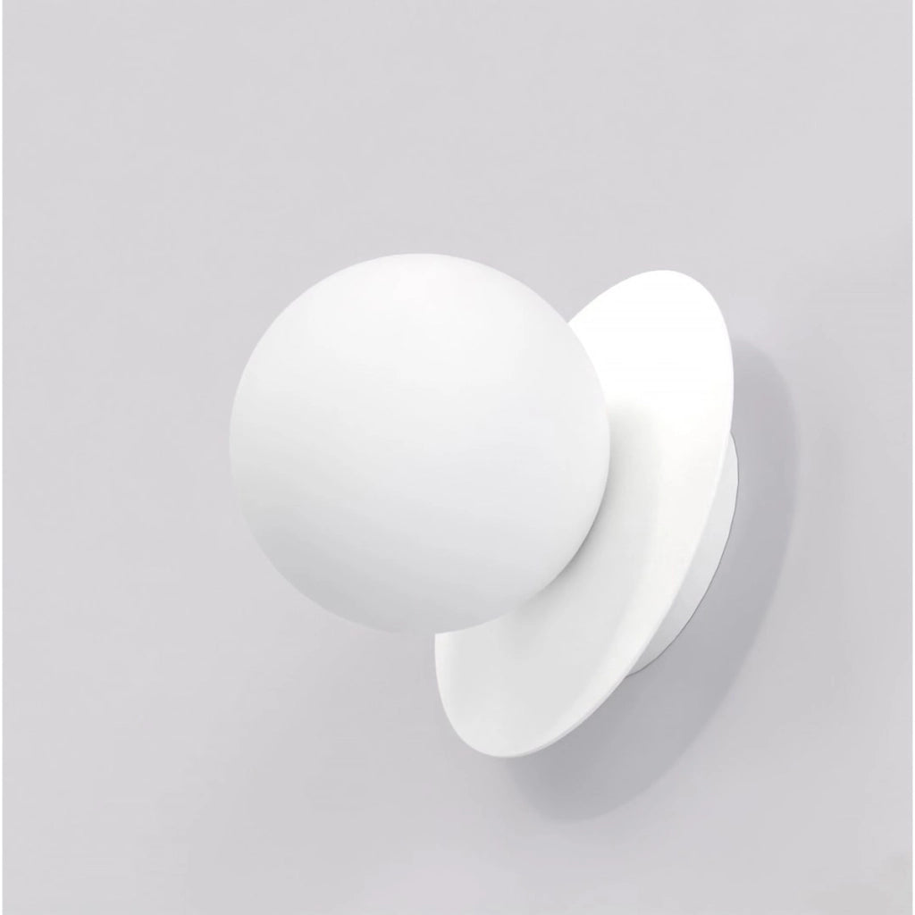 Lampada da parete Americana in acciaio bianco opaco