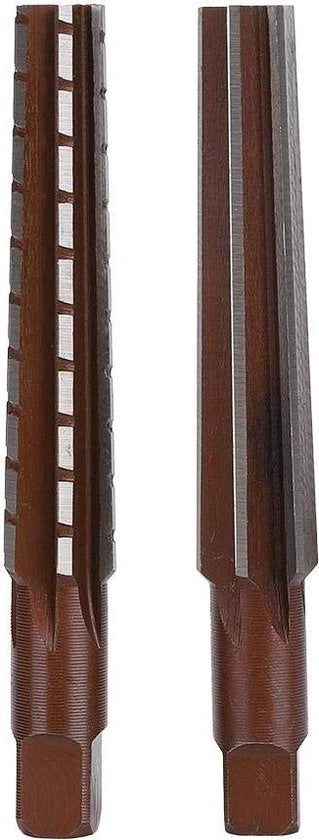 Set di Espanditori Conici 2 UNI - Ruvido + Fine - Espanditore Conico - Acciaio di Carbone - Espanditore Manuale - Strumento per Tagliare - Precisione di Lavorazione.