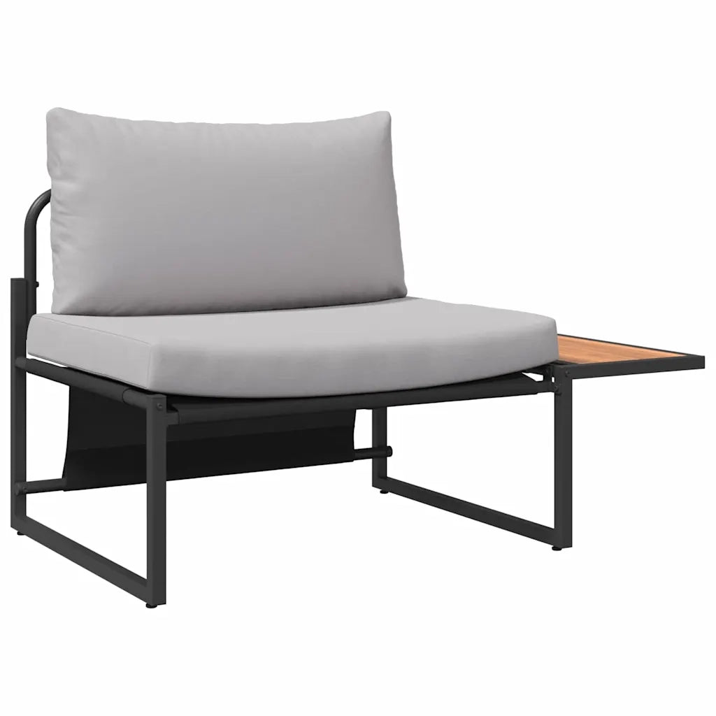 Set da Pranzo per Giardino 3 pcs Grigio chiaro Acciaio 3335892