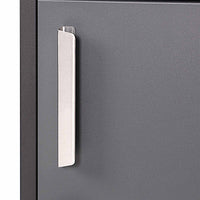 Cassetta postale per pacchi nera 50x37,5x115cm Portapacchi con serratura