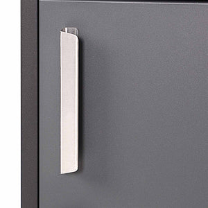 Cassetta postale per pacchi nera 50x37,5x115cm Portapacchi con serratura