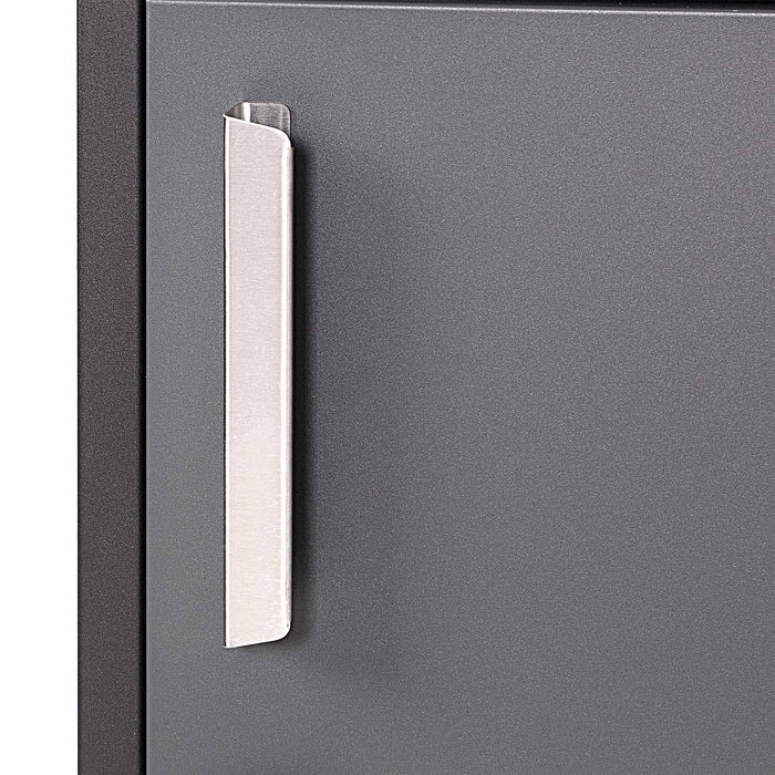 Cassetta postale per pacchi nera 50x37,5x115cm Portapacchi con serratura