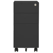 Schedario Mobile Antracite 30x45x59 cm in Acciaio CFW2256887