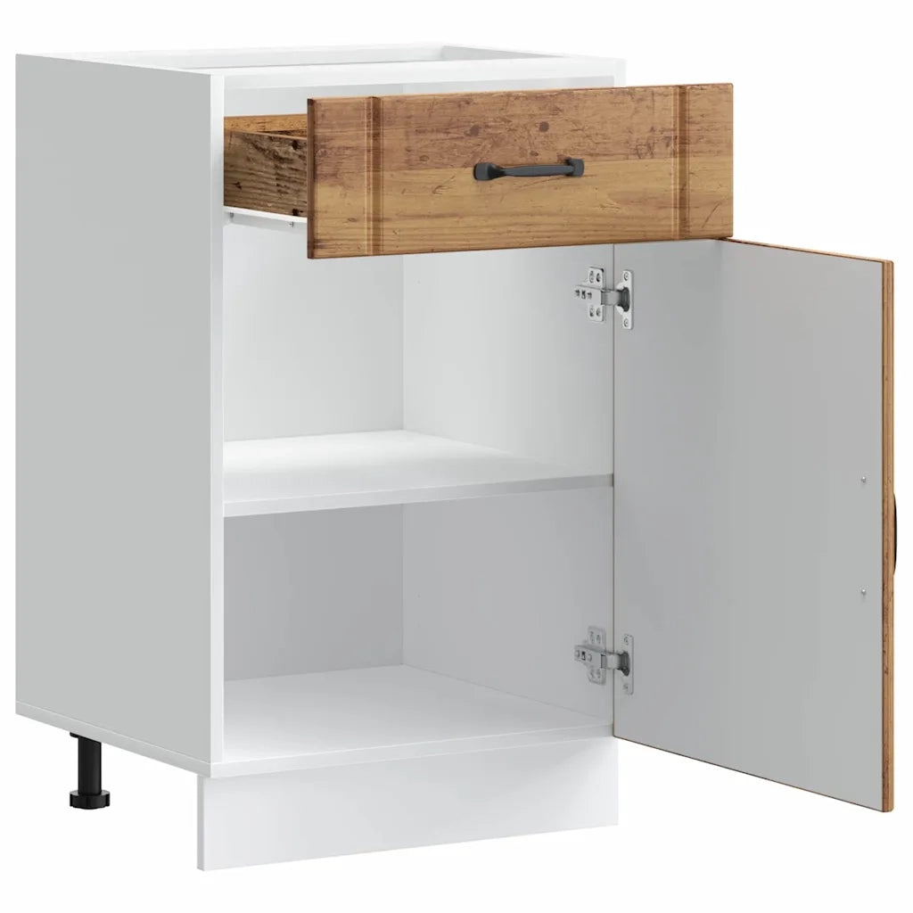Base da Cucina-Mobile Base da Cucina Lucca Legno Antico in Legno Multistrato 246276