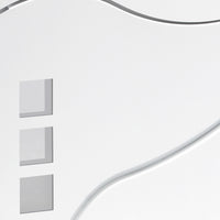 Cassetta postale con vano portagiornale V28 bianco 370 x 105 x 370 mm