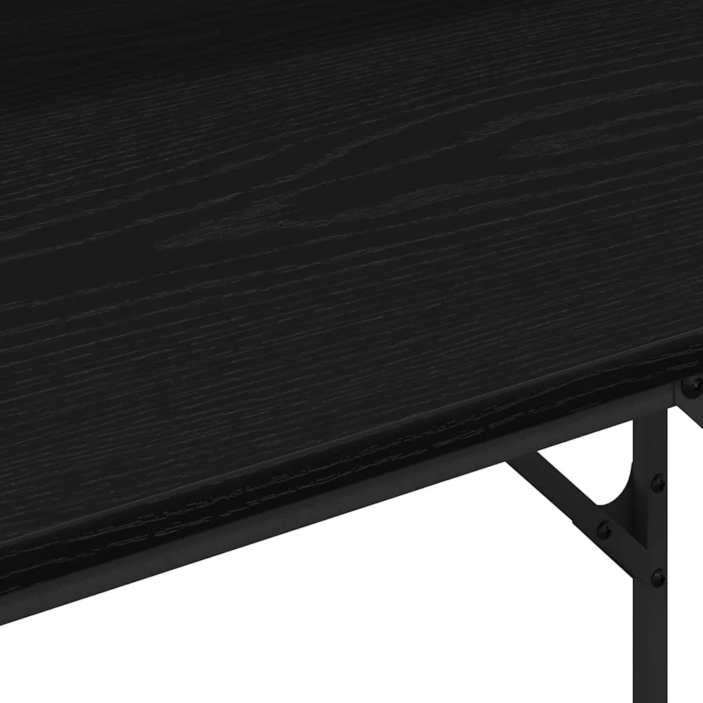 vidaXL Scrivania Rovere nero 100 x 50 x 86.5 cm Legno multistrato