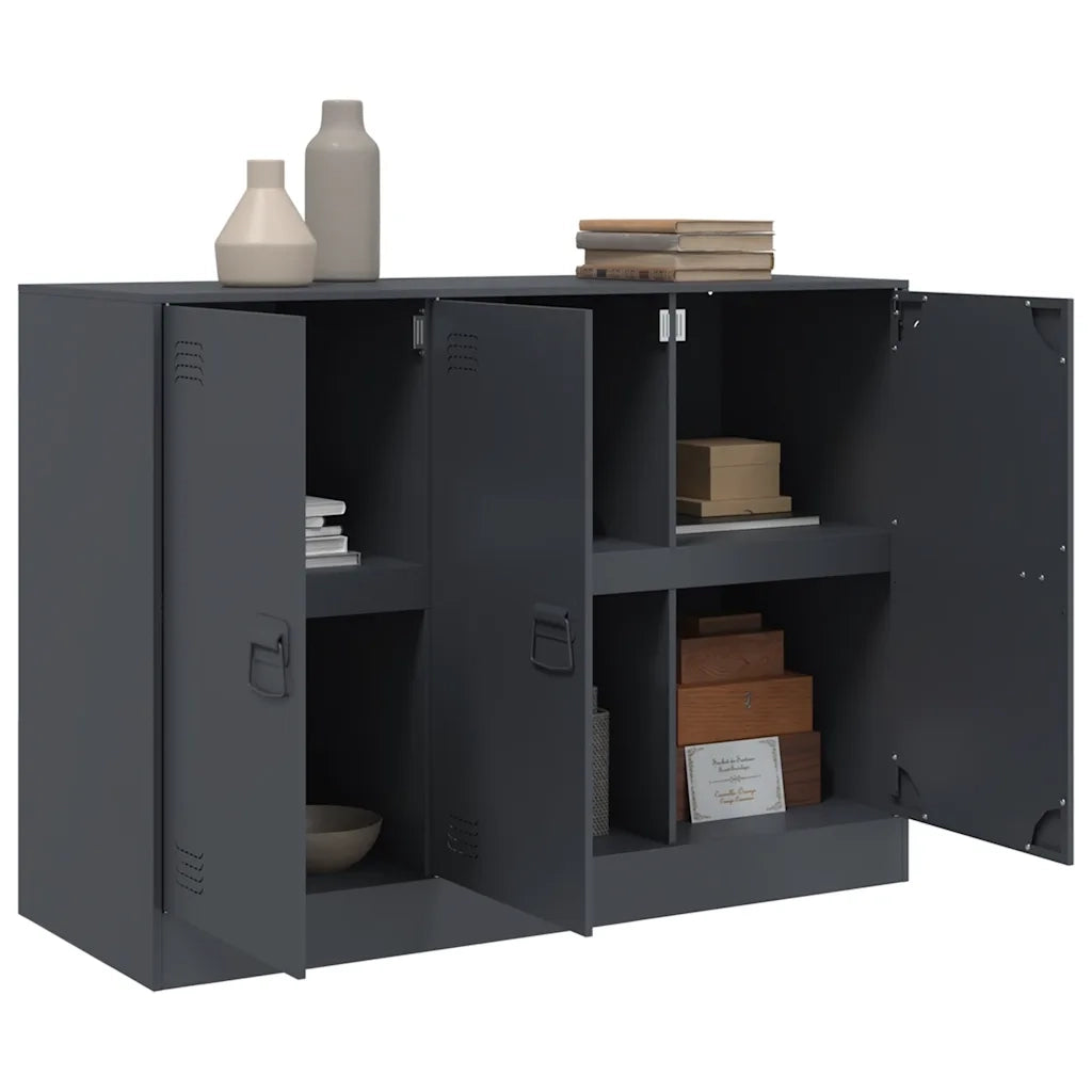 Credenza Antracite 99x39x73 cm in Acciaio