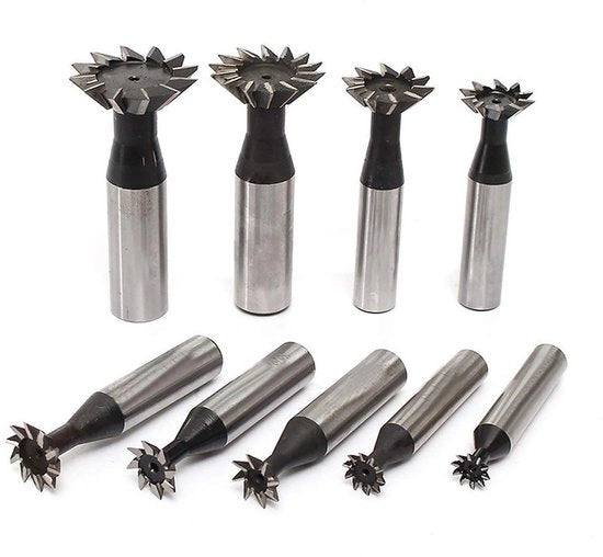 Taglierino a slot a dente di leva cilindrica - 10mm - 60 gradi - Bifacciale - Ideale per la lavorazione del metallo - Adatto per diversi materiali