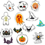 Set di stampi per biscotti Halloween da 10 pezzi in acciaio inossidabile