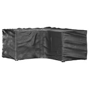 Coperture Mobili da Giardino a L 2pz 12 Occhielli 185x185x90cm 3155369