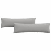 Cuscini da Divano 2 pz | Cuscini per sedie Grigio Nuvola 145 x 40 cm Tessuto