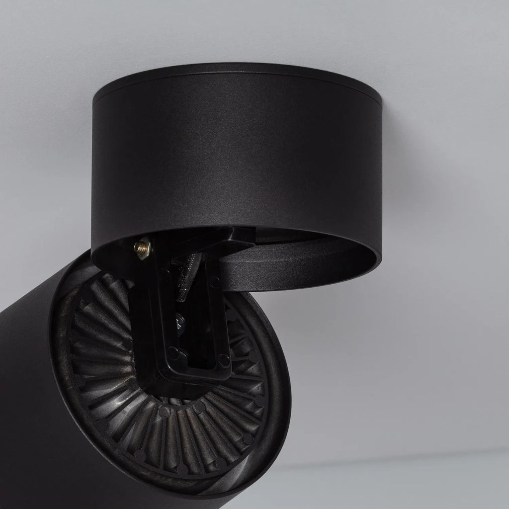 Faretto LED Abruzzo Romeo 15W nero 4000K orientabile