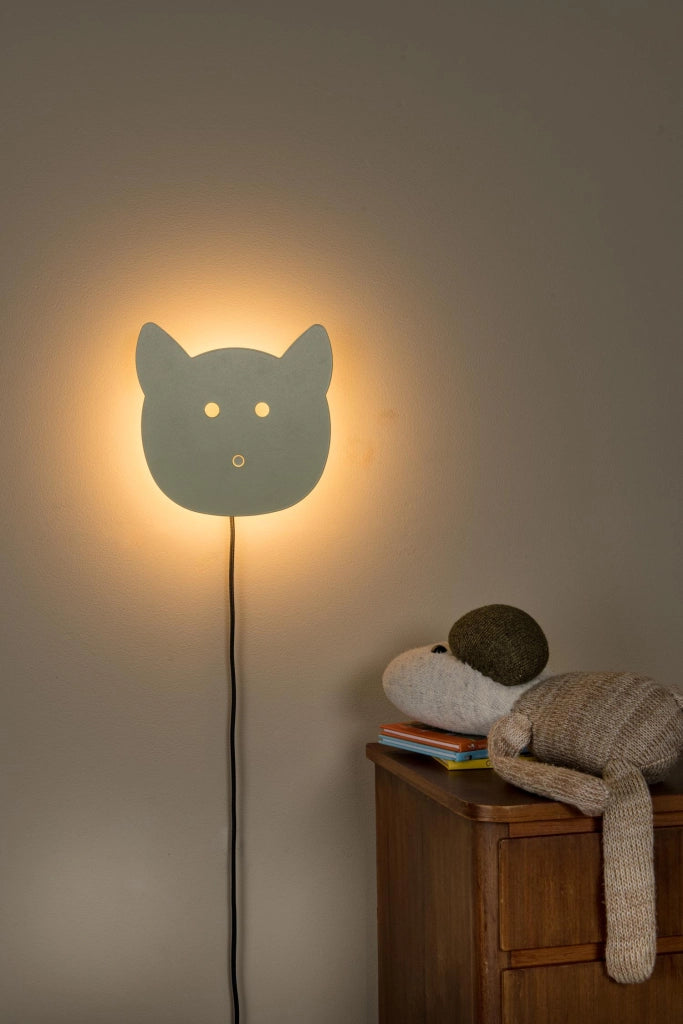 Applique bambini CHARLIE LED verde metallo IP20 Lucide