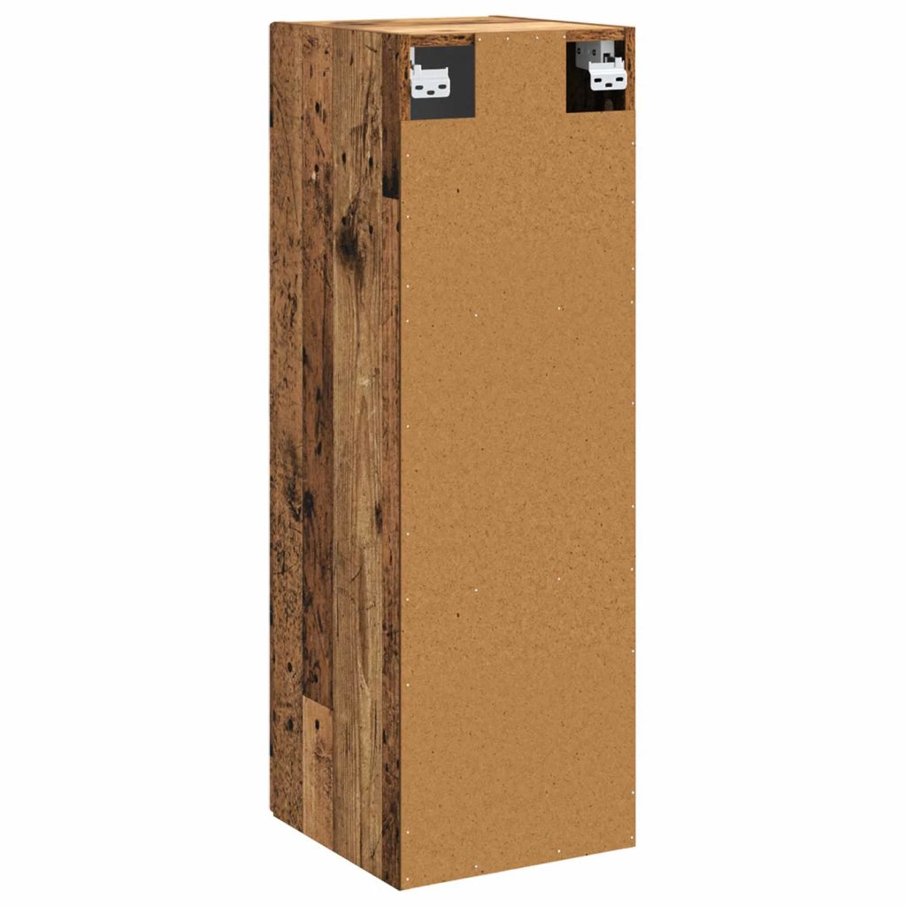 Mobiletto da Bagno a Muro Legno antico 33 x 34,5 x 60 cm 890670