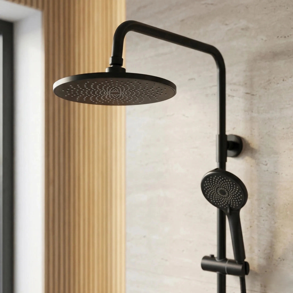 Set Doccia Rea Rivo Black