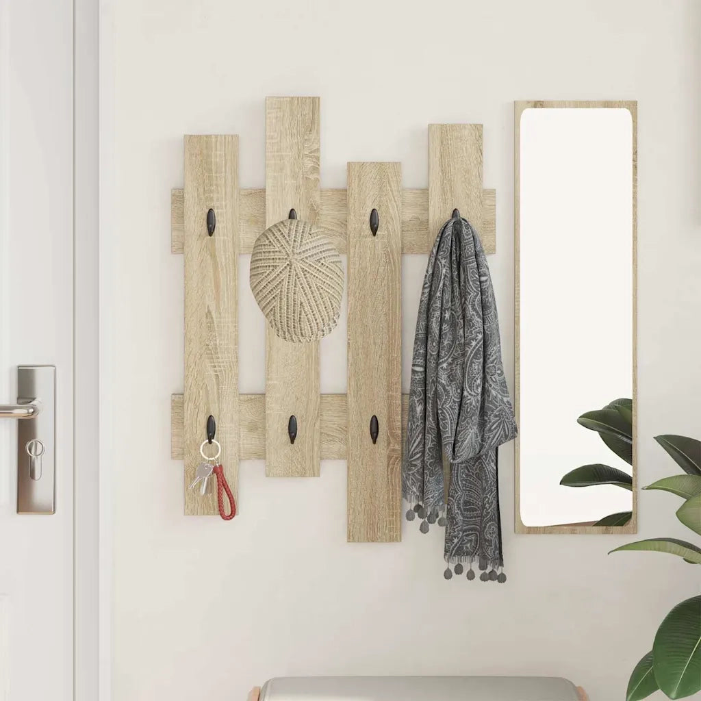 Appendiabiti a muro Rovere Sonoma 60 x 3 x 82 cm 874477