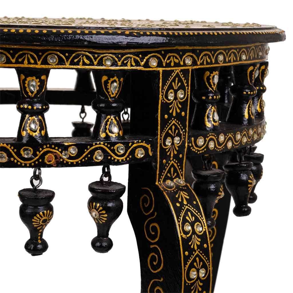 Tavolo in legno dipinto artigianale 45x45x45 h cm