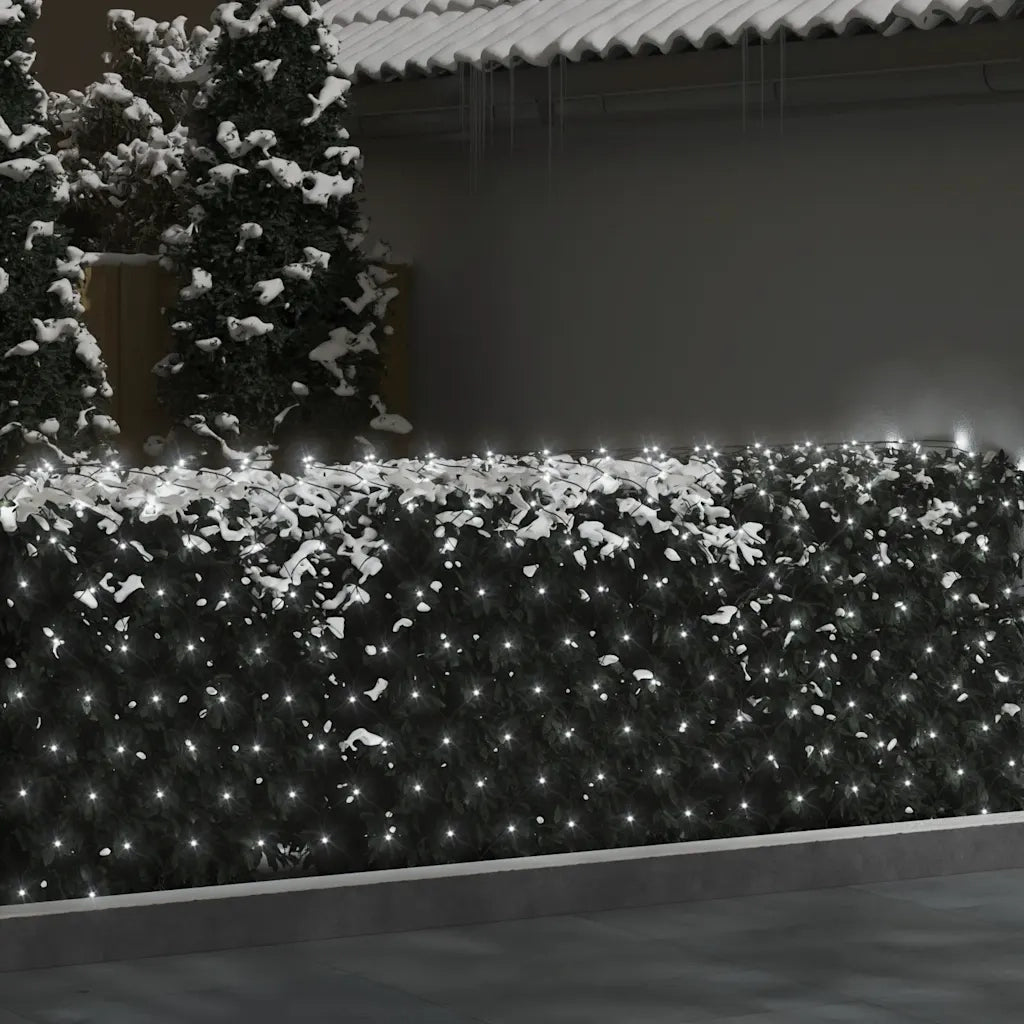 Luci di Natale Rete Bianco Freddo 4x4m 544 LED Interni Esterni CFW1127141