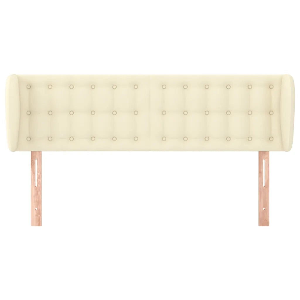 Testiera ad Orecchio-Testata con Orecchie Crema 147x23x78/88 cm in Similpelle 905267