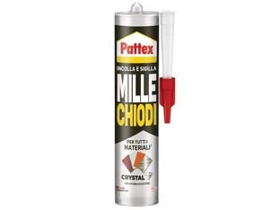 PATTEX MILLECHIODI CRYSTAL IN CARTUCCIA  gr.290    HENKEL