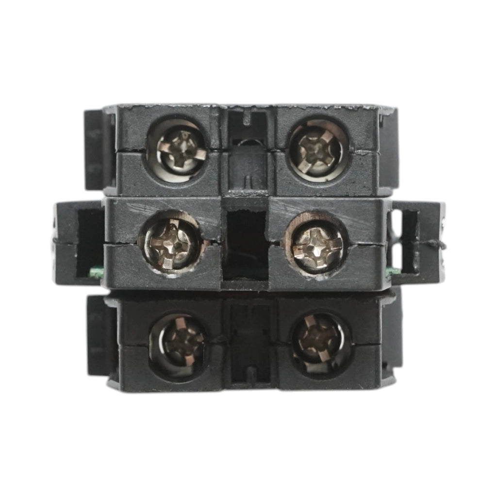 Pulsante di comando convesso illuminato 220V AC LED giallo con ritorno 1NO+1NC, 10A/600V AC, 1A/250V DC LA42 Breckner Germany