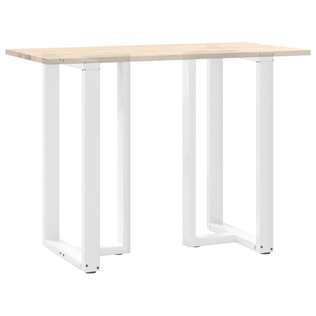 Set di 2 gambe regolabili per tavolo da bar a forma di T 60 x 35 x 100 cm design moderno acciaio bianco 02_0057355