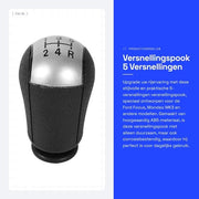 Manuale a 5 velocità con leva a manovella - Pomo di leva - Pomo di levanaggio universale - Materiale ABS di alta qualità - Installazione facile - Grip comodo - Pomo di levanaggio
