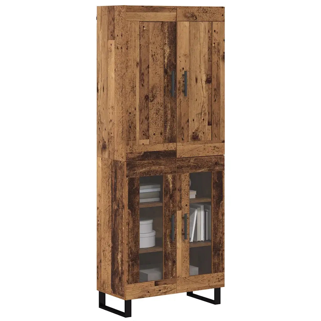 Credenza-Buffet-Armadio da cucina Legno vecchio 69,5 x 34 x 180 cm Legno multistrato 101648