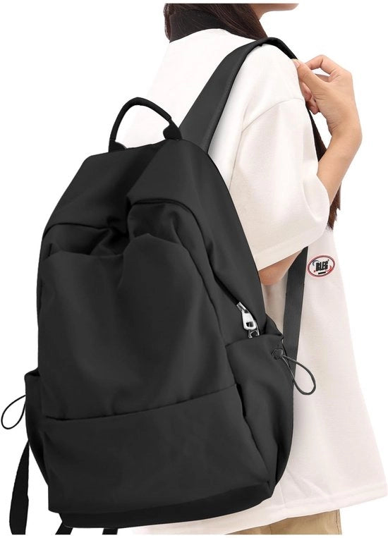 Zaino per donne - Impermeabile - Borsa scuola - Tasca laptop - Borsa per tempo libero - Borsa da ogni giorno - Cinturino regolabile - 45x32x17 cm - Borsa scolastica