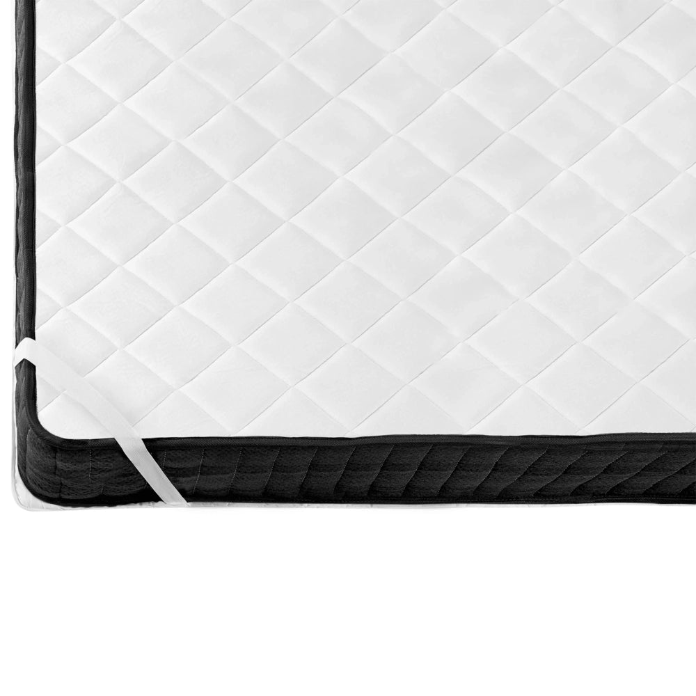 Coprimaterasso bianco in microfibra 120 x 200 cm lavabile in lavatrice spessore 4 cm topper