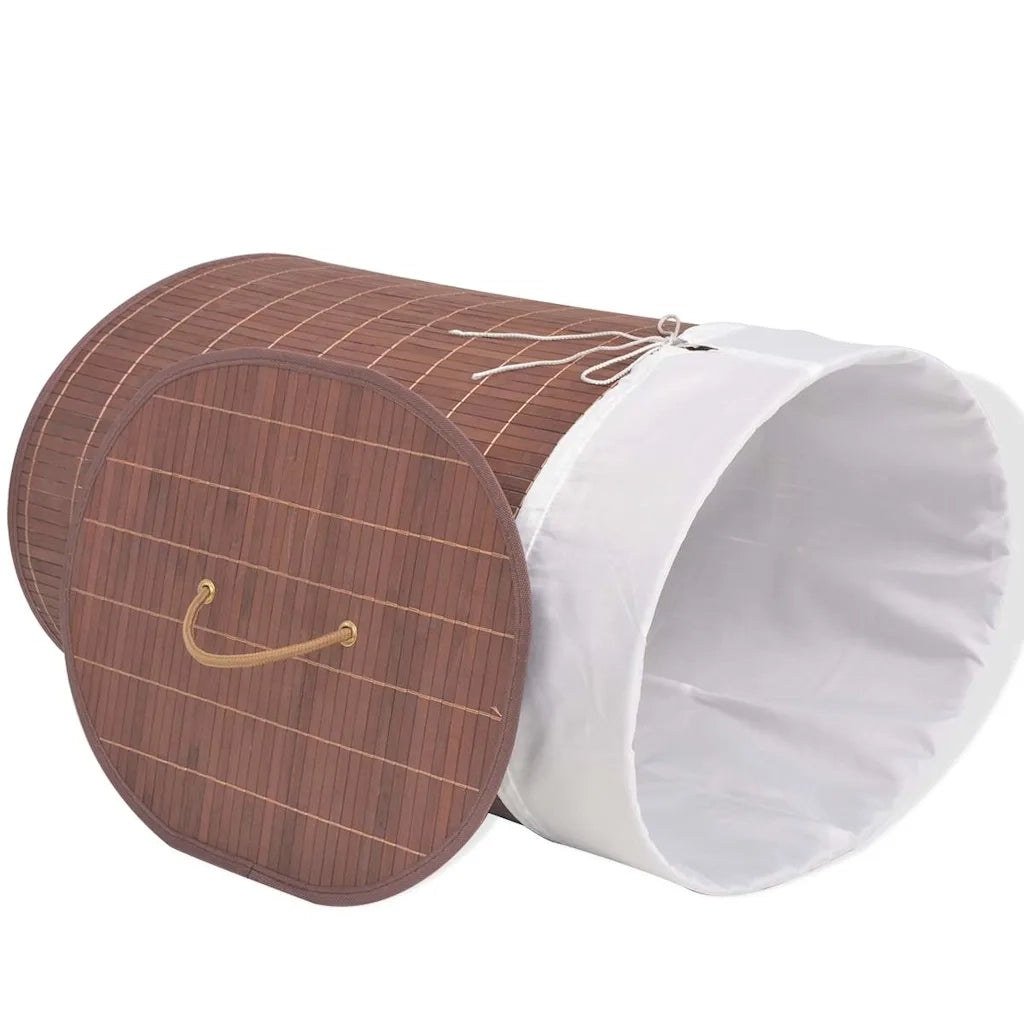 Cesto Portabiancheria in Bamb¨´ Ovale Marrone CFW4563570