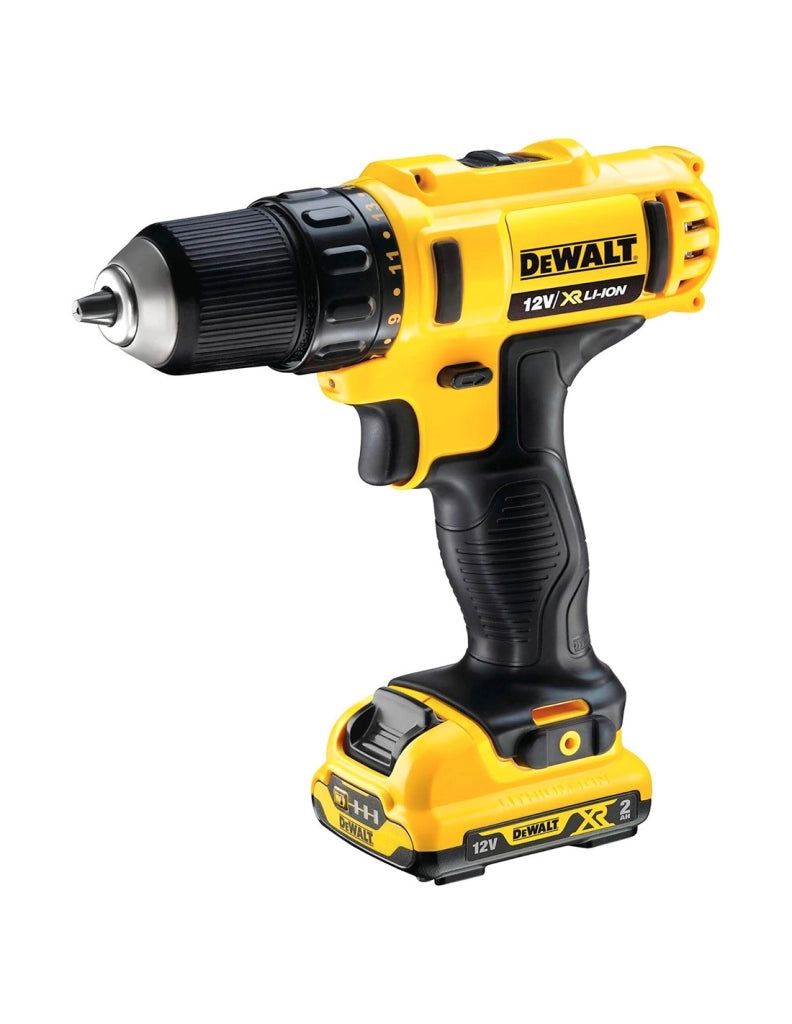 Trapano a Percussione DeWALT DCD710D2T (2 x 2,0 Ah + DCB107 + valigetta per il trasporto)