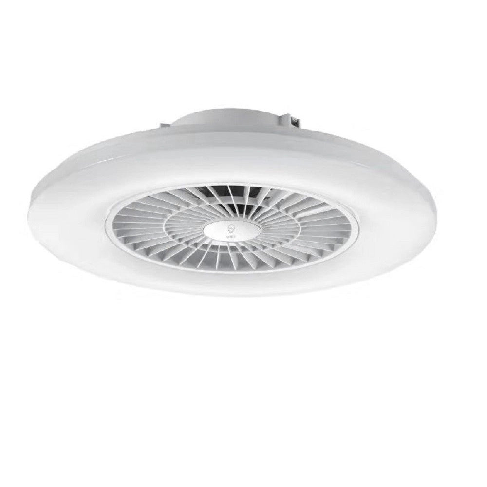 Trade Shop - Plafoniera Con Ventilatore Dimmerabile 40w Silensioso App Telecomando 323115-1 -