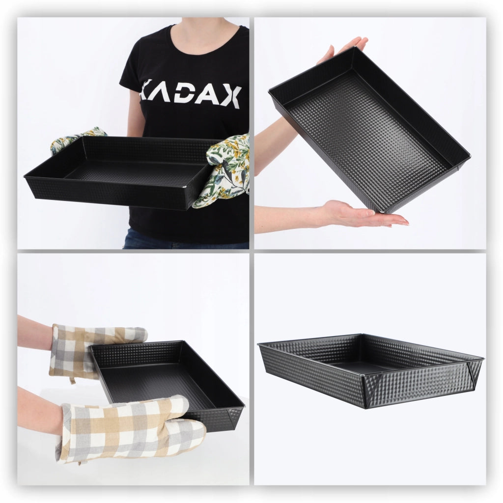Teglia da forno rettangolare antiaderente KADAX 40x25x6