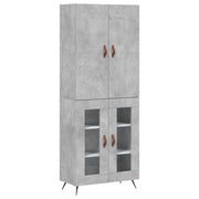 Buffet credenza cassettiera armadio mobile contenitore organizer cucina soggiorno salotto alto 69,5 x 34 x 180 cm legno ingegnerizzato grigio 02_0034583