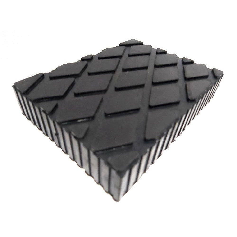 Trade Shop - Set 2 Pezzi Tamponi Di Gomma Per Ponti Sollevatori Tampone 16 X 12 X 3.5 Cm -