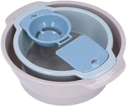 Set di Setacci per Polla - 4 Set a Scegliere - Leggero - Materiale PP Sicuro per Alimenti - Design Compattato - Lame Snodabili - Ideale per Padelle - Set di Setacci