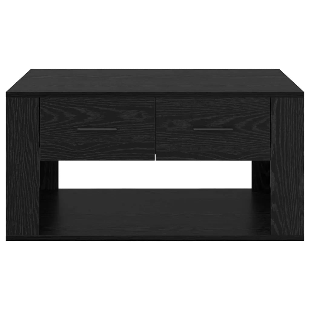 Tavolino da salotto con cassetto Rovere Nero 80 x 50 x 40 cm 881131