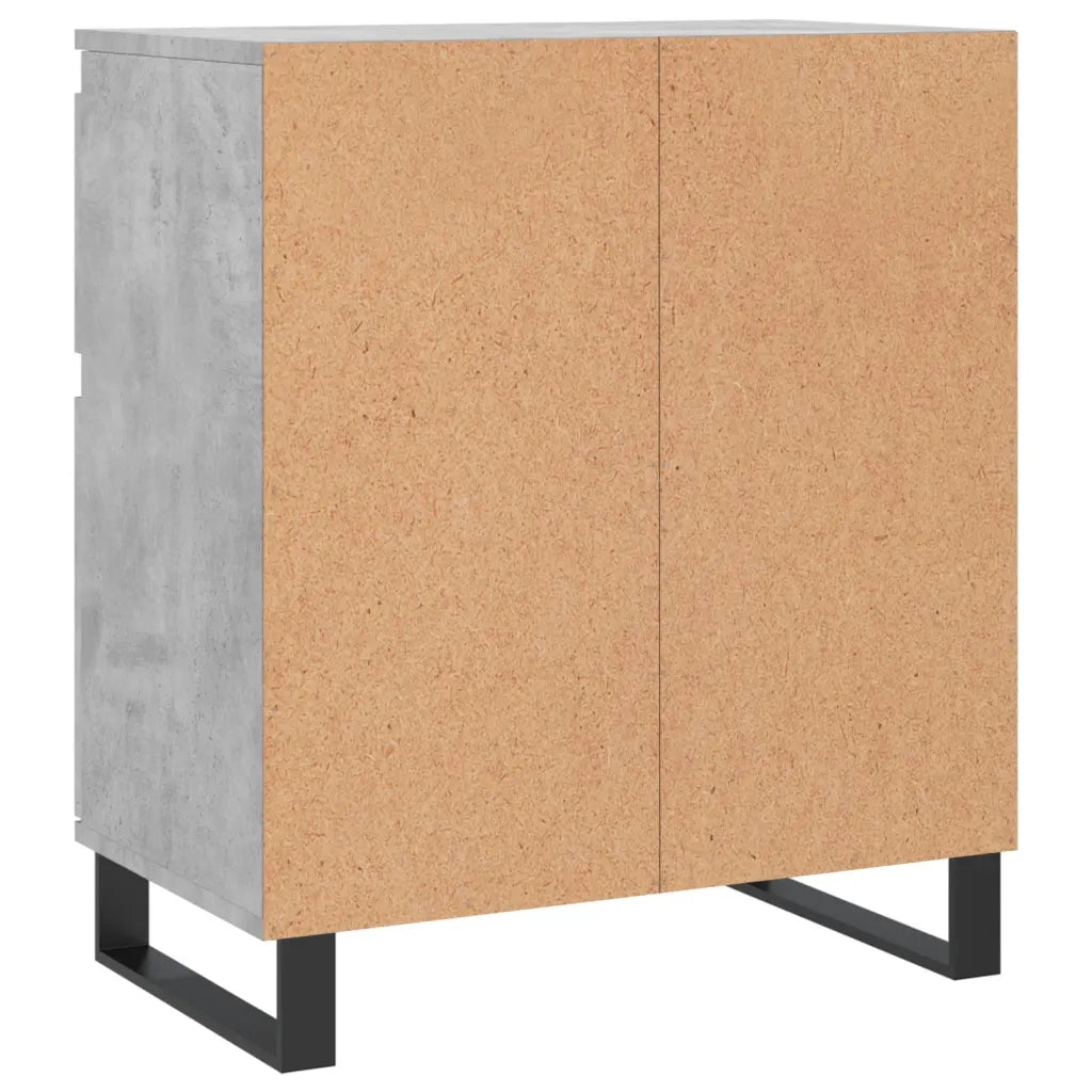 Credenza-Buffet-Armadio da cucina Grigio Cemento 60x35x70 cm in Legno Multistrato 610995