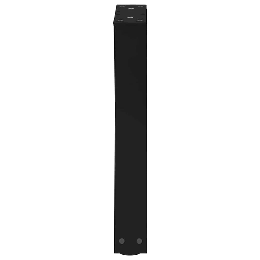 Set di 2 gambe regolabili per tavolino da caffè moderno 28 x 43 cm in acciaio nero 02_0056982