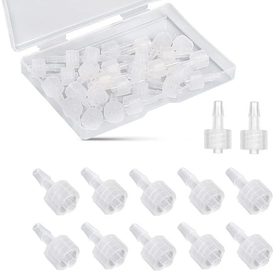 Connettore a Luer Lock 30 pezzi - Adattatore maschio - Materiale PP - Translucido - Adattatore boccetta - Connettore semplice - Adattatore boccetta