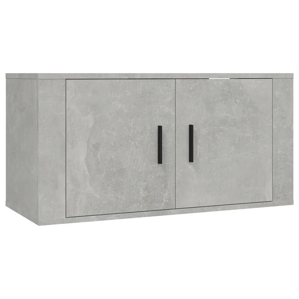 Mobile TV multimediale mensola TV credenza TV montaggio a parete adatto per sala da pranzo soggiorno camera da letto 80 x 34,5 x 40 cm grigio 02_0027805