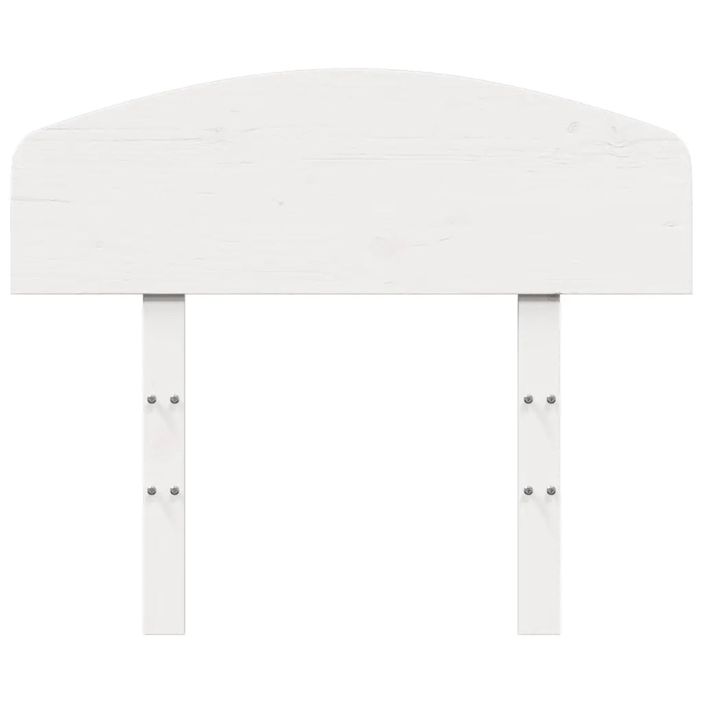 Testiera Bianca 75 cm in Legno Massello di Pino