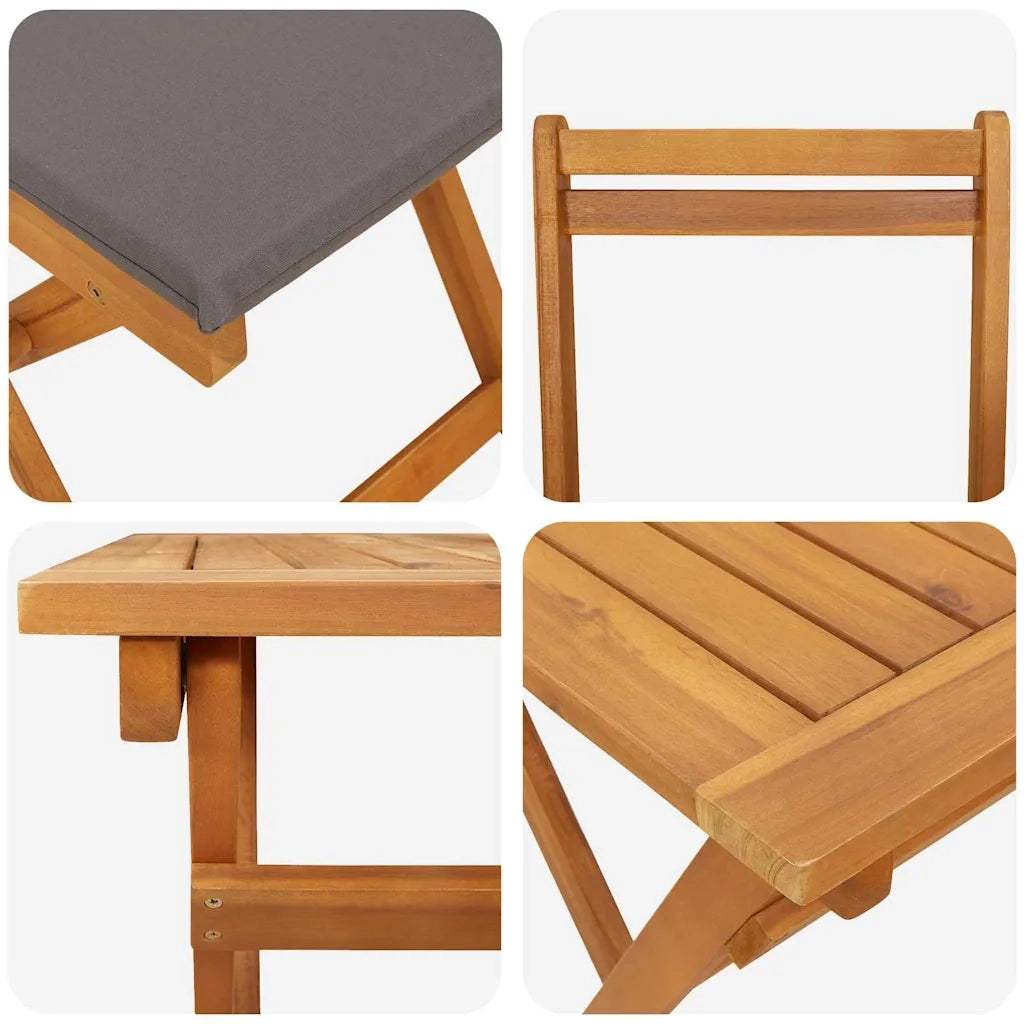 Set bistrot 5 pcs Olio Naturale Legno di Acacia Massello 4105505